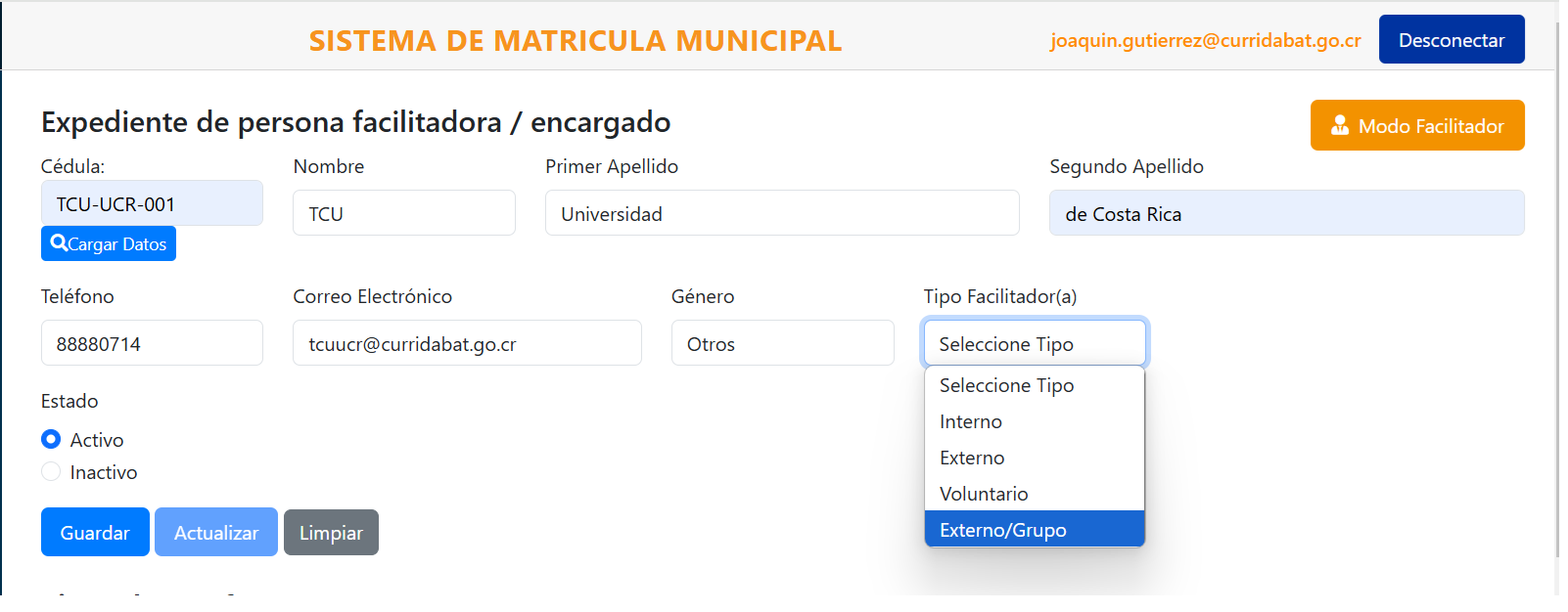 Nueva versión facilitadores